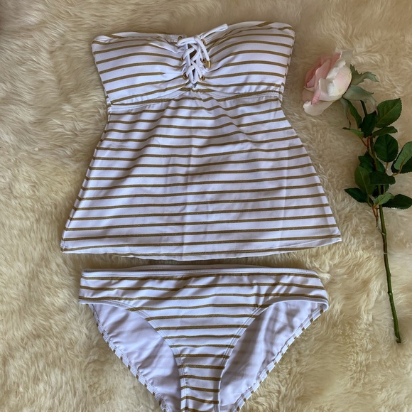 Ralph Lauren Other - Ralf Lauren white and gold tankini